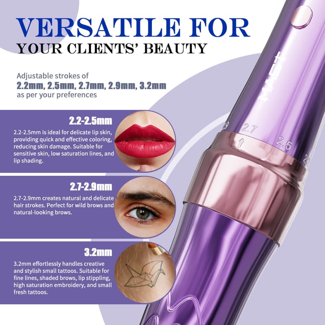 Dermographe de Maquillage permanent sans Fil Mast P60
