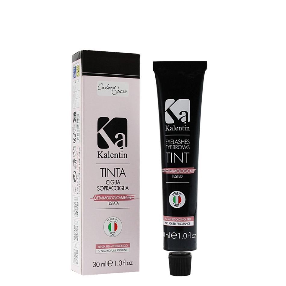 Teinture BRUN FONCÉ sans ppd ni parfum - 30ml - Kalentin