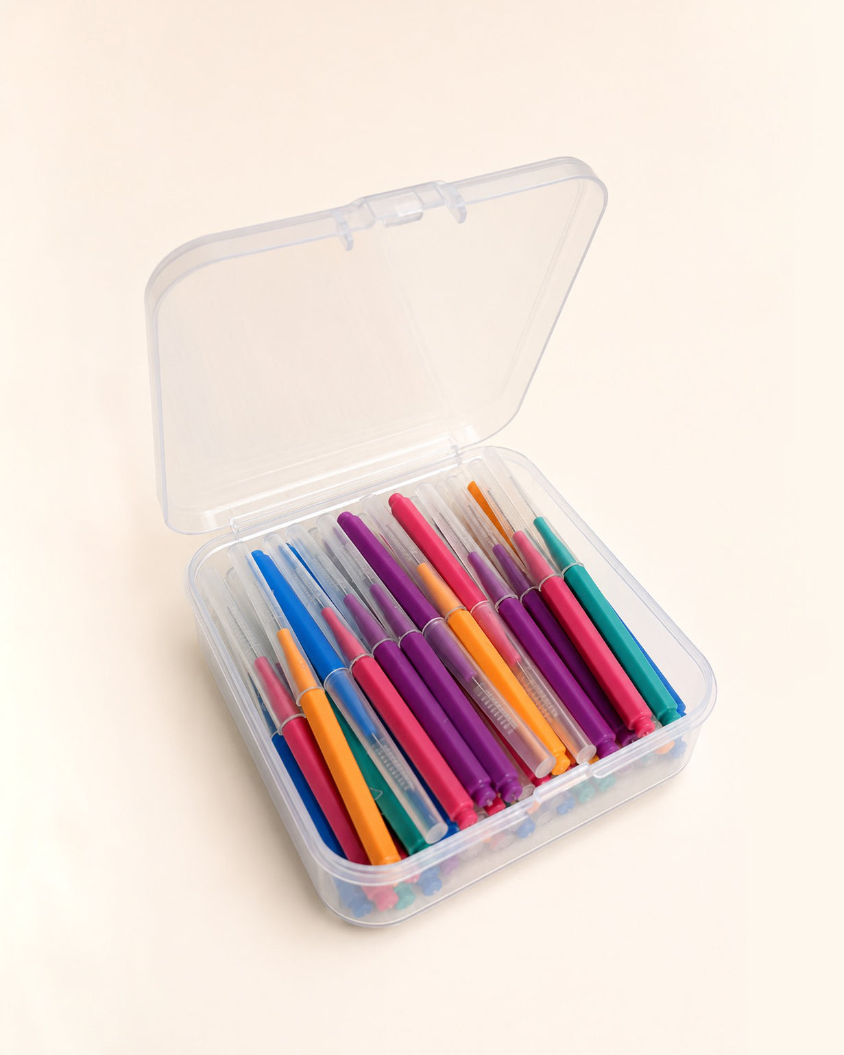 Micro-brosses précision sourcils avec capuchon - Lot de 50